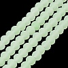 Imitation Jade Solid Color Glass Beads Strands EGLA-A034-J2mm-MD01-3