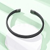 316 Surgical Stainless Steel Cuff Bangles for Men BJEW-P319-05B-B-4