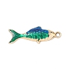 Alloy Enamel Pendants PALLOY-P313-09B-G02-1