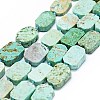 Natural Peruvian Turquoise(Jasper) Beads Strands G-F725-08-1