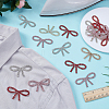 18Pcs 3 Colors Hot Glue & Rhinestone Sequin Patches PATC-FG0002-51-5