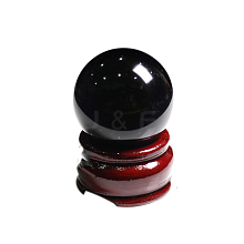 Natural Obsidian Ball Display Decorations G-PW0007-007C