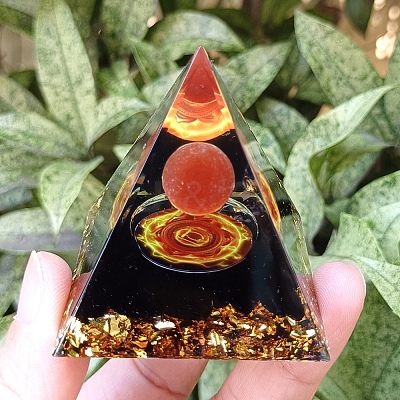 Orgonite Pyramid Resin Energy Generators PW-WGF3C3E-01-1