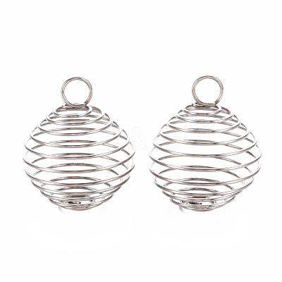 Non-Tarnish 304 Stainless Steel Wire Pendants STAS-ZX013-22-20mm-P-1
