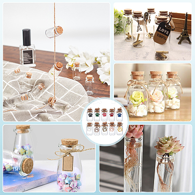 20Pcs 10 Styles Glass Jar Glass Bottles AJEW-PH01592-1