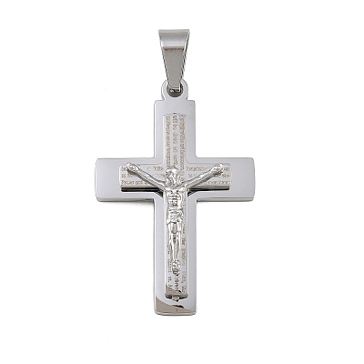 Jesus Theme 304 Stainless Steel Pendants STAS-D387-01C-P-1
