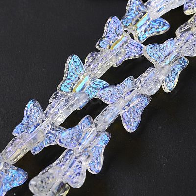 Transparent Glass Beads Strands GLAA-F114-04E-1