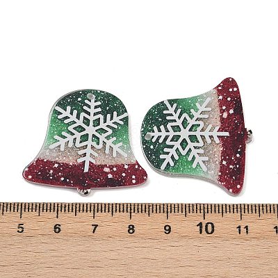 Christmas Themes Opaque Printed Acrylic Pendants LS-OACR-B037-05-1