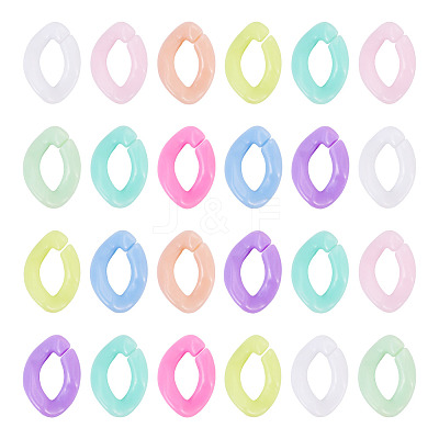 700Pcs Opaque Acrylic Linking Rings MACR-TA0002-86-1