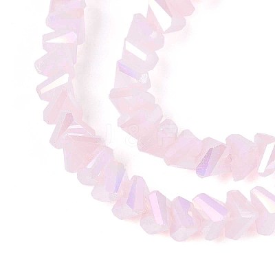 Electroplate Imitation Jade Glass Beads Strands GLAA-N023-4mm-32-1