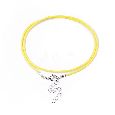 Waxed Cotton Cord Necklace Making MAK-S032-1.5mm-B18-1