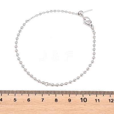 2.5MM Brass Ball Chain Bracelet Making KK-D238-03P-01-1