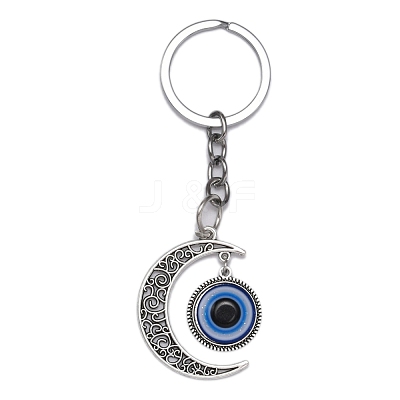 Alloy Pendant Keychains KEYC-WH0027-52-1