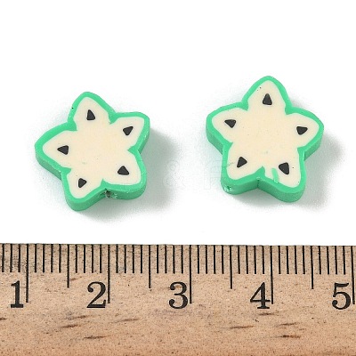 Fruit & Vegetable Theme Handmade Polymer Clay Beads CLAY-F006-02J-1
