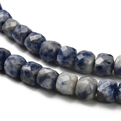 Natural Blue Spot Jasper Beads Strands G-H078-C20-01-1