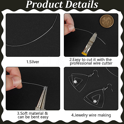 1M 925 Sterling Silver Wire STER-BC0003-01B-P-1