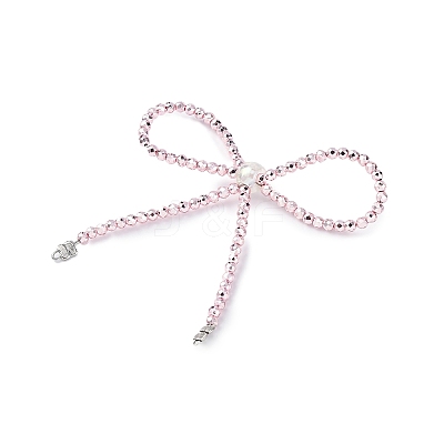 Alloy & Glass Bowknot Chandelier Component Links PALLOY-D360-01F-1