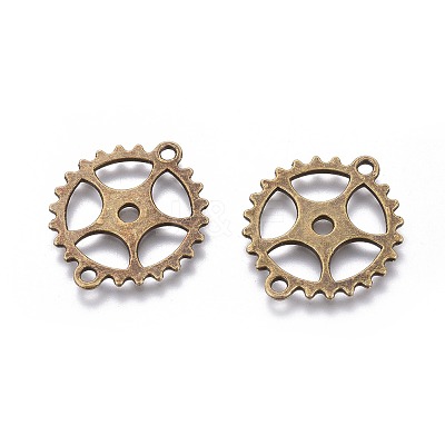 Steampunk Tibetan Style Links connectors TIBEB-AB5010-AB-FF-1