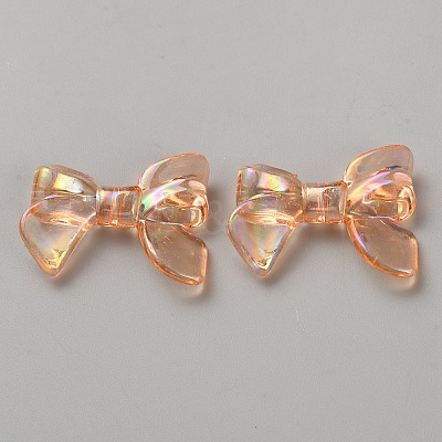 UV Plating Iridescent Transparent AB Color Plated Acrylic Beads LS-TACR-WH0029-01A-1
