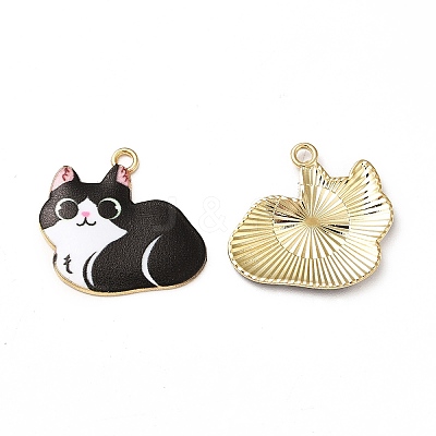 Alloy Enamel Pendants ENAM-M046-11G-A-1