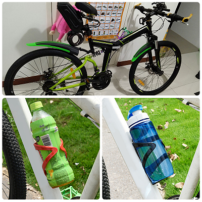 Aluminum Alloy Bicycle Drink Water Bottle Cup Holder Cage AJEW-WH0143-30C-1
