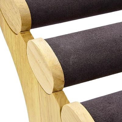 3-Tier Microfiber Cloth Bar Bracelet Holder Stand BDIS-I002-01B-1