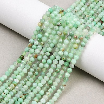 Natural Chalcedony Beads Strands G-C255-A02-3mm-02-1