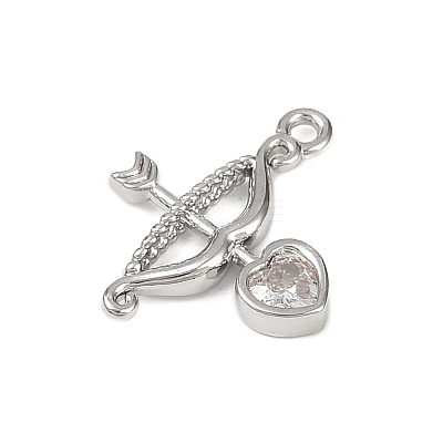 Brass Pave Clear Cubic Zirconia Pendants LS-KK-L238-11P-1