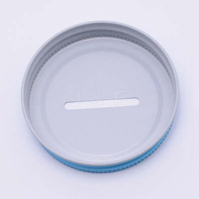 Tinplate Coin Slot Bank Lids FIND-WH0047-14E-1