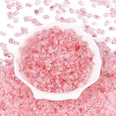 Baking Paint Transparent Glass Beads DGLA-T004-06G-1