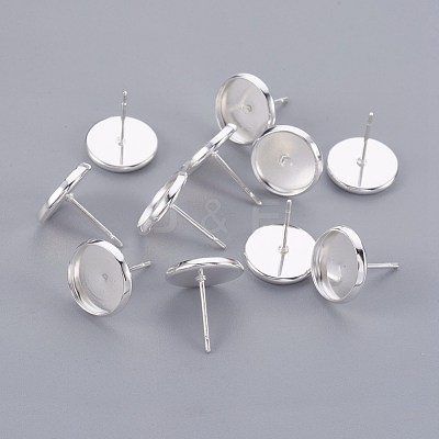 304 Stainless Steel Stud Earring Findings X-STAS-F188-01P-C-1