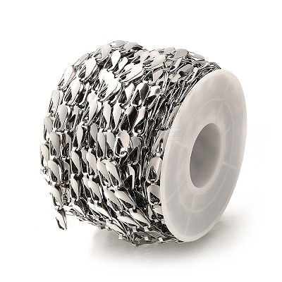 304 Stainless Steel Oval Link Chains CHS-H035-02A-P-1