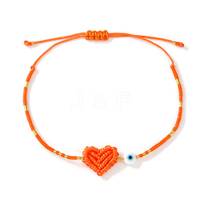 Glass Seed Bead & Glass Braided Bead Bracelets PP1183-8-1