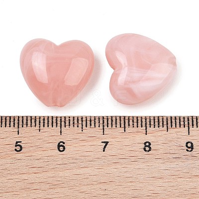 Two-tone Opaque Acrylic Beads X-AC-CBA8E7E-01J-1