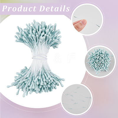 Gypsum with Cotton Cord Artificial Flower Core LS-DIY-WH20007-36A-06-1