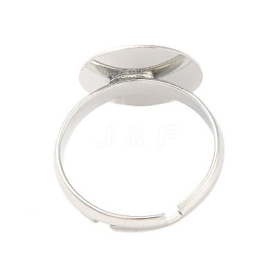 Brass Pad Ring Bases KK-EC022-14mm-N-NR-1