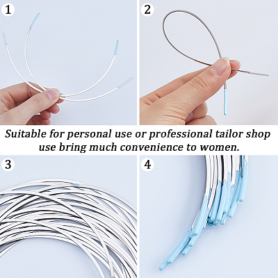 304 Stainless Steel Bra Underwire LS-FIND-WH0421-34A-1