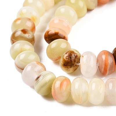 Natural Golden Silk Jade Beads Strands G-T138-77-1