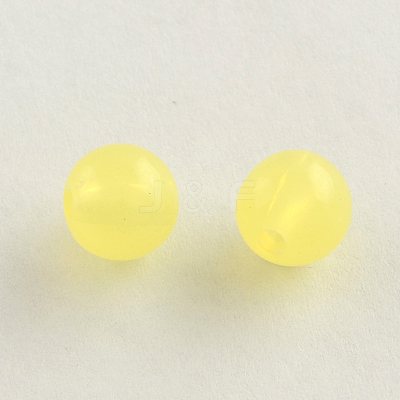 Imitation Jelly Round Acrylic Beads TACR-R112-10mm-03-1
