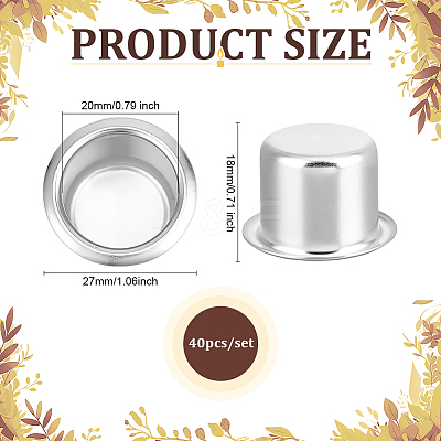 40Pcs Aluminum Candle Cup FIND-PH0024-90B-1
