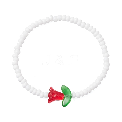 Glass Seed Beads Stretch Bracelets for Women BJEW-MZ00200-05-1