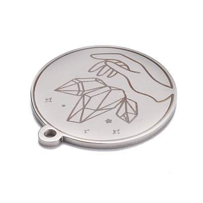 Non-Tarnish 304 Stainless Steel Pendants STAS-C032-07P-1