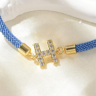 Adjustable Nylon Cord Bracelets X-BJEW-C096-01G-08-1
