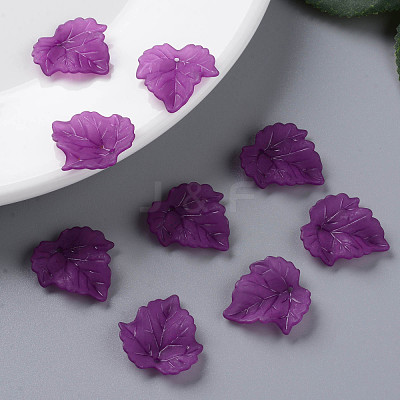 Autumn Theme Transparent Frosted Acrylic Pendants PAF002Y-26-1