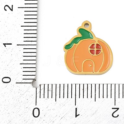 Halloween 304 Stainless Steel Enamel Pendants FIND-I068-01G-07-1