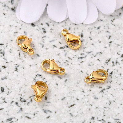 304 Stainless Steel Lobster Claw Clasps STAS-AB12-G-1