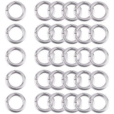 Zinc Alloy Spring Gate Rings FIND-SP0001-08B-1