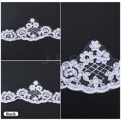 5.2 Yards Flower Polyester Lace Trim Ribbon OCOR-GF0005-59-1