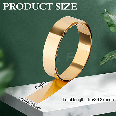 Brass Sheets Rolls KK-WH0100-33A-1