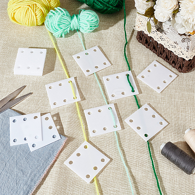 24Pcs Square Acrylic Sheet for Knitting Loom Accessories TOOL-GA0001-95B-1